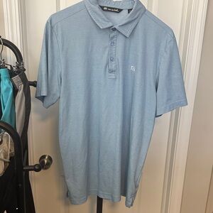 Travis Mathew Sky Blue Polo Shirt